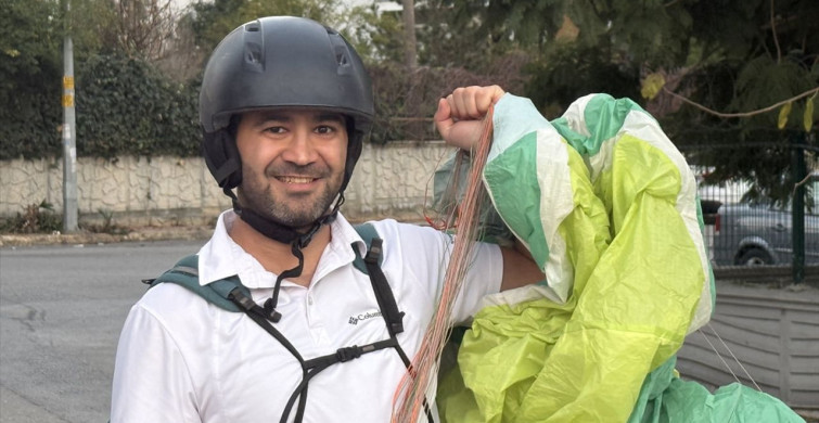 Mersin'de Paraşütçü Orman İşçilerinin Çay Davetine İndi