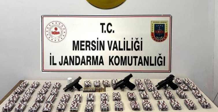 Mersin'de Uyuşturucu Operasyonu: Binlerce Hap ve Silah Ele Geçirildi