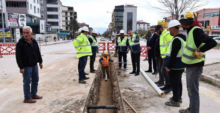 Merzifon İçme Suyu Projesinde Hızla İlerliyor
