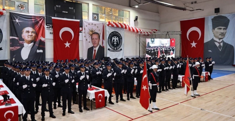 Merzifon POMEM’de 162 polis adayı mezun oldu