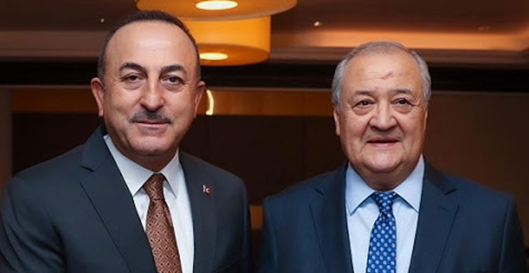 Mevlüt Çavuşoğlu Özbekistanlı Mevkidaşı Abdulazizı Kamilov ile Görüştü