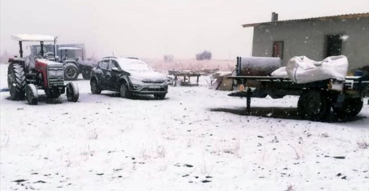 Mevsimin İlk Karı Niğde'nin Yüksek Kesimlerinde Görüldü