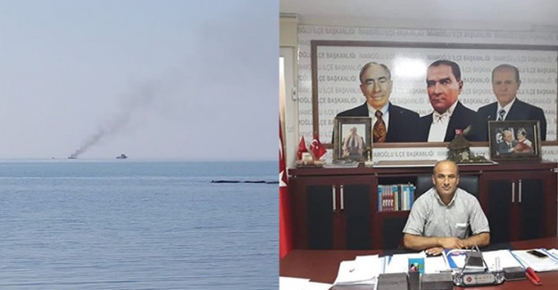 MHP'li Başkan Teknedeki Yangında Yaralandı