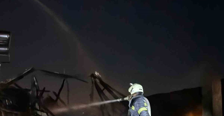 Milas'ta Çatı Yangını Kontrol Altına Alındı