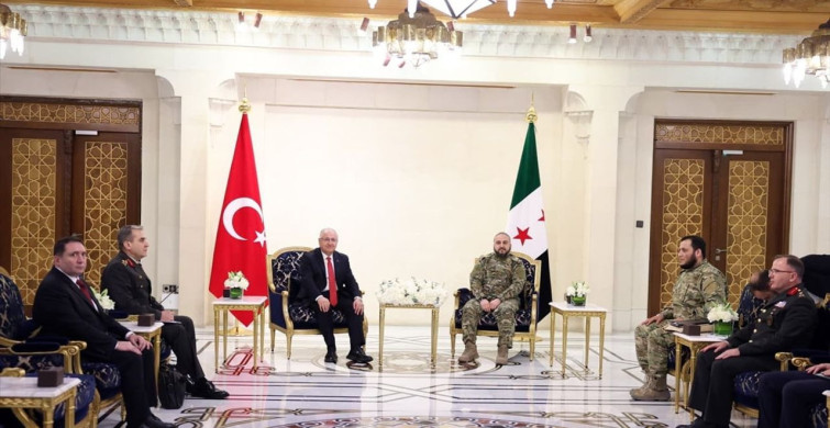 Milli Savunma Bakanı Güler ve Suriye Savunma Bakanı Ebu Kasra Arasında İkili Görüşme