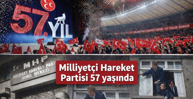 Milliyetçi Hareket Partisi 57 yaşında: 'Şanla Şerefle' yola devam
