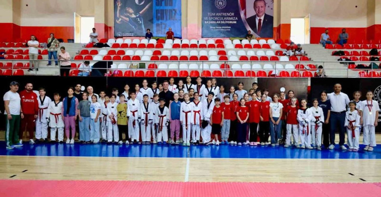 Minik taekwondocular batı grubu seçmelerinde ter döktü