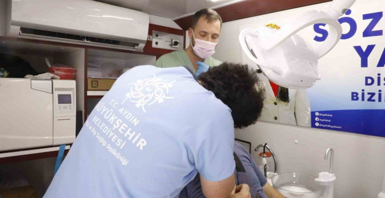 Mobil diş klinikleri germencik ve koçarlı’da vatandaşlarla buluştu