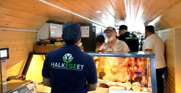 Mobil Halk Ege Et, Akbük'te vatandaşlardan yoğun ilgi gördü