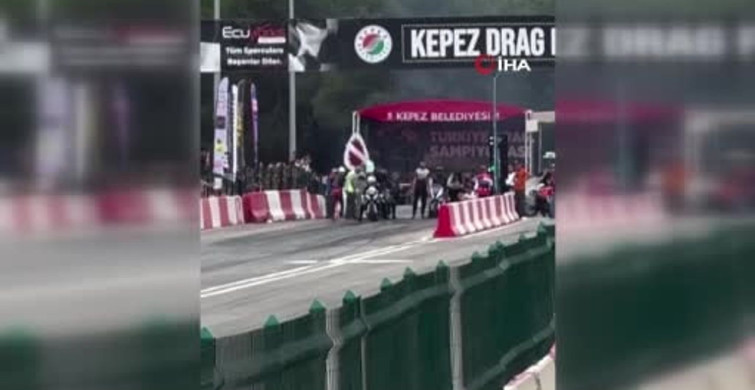 Motodrag Yarışlarında Kaza: Sürücü Yaralandı