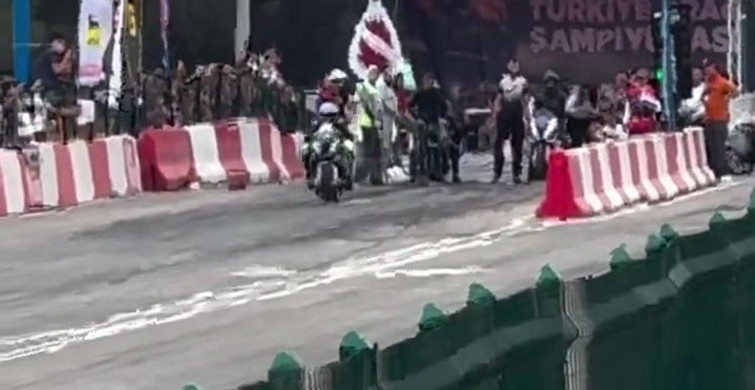 Motodrag Yarışlarında Kaza: Sürücü Yaralandı