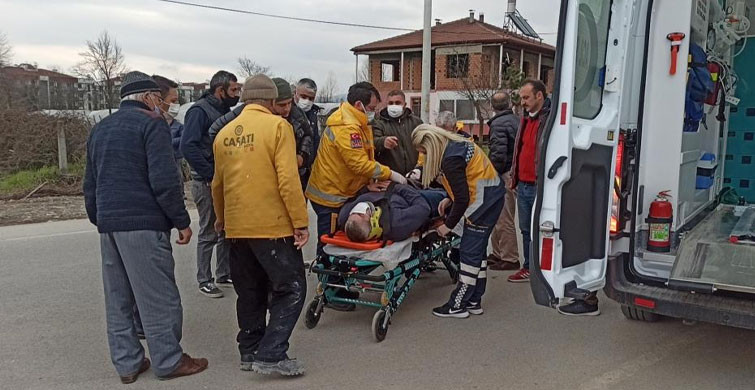 Motosiklet İle Otomobil Çarpıştı: 1 Yaralı