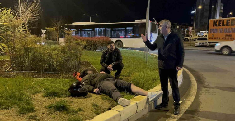 Motosiklet Kazası Tekirdağ'da Kameralara Yansıdı