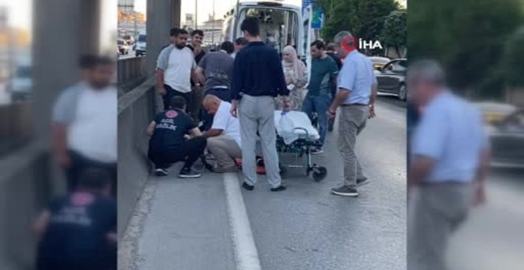 Motosiklet otomobile çarptı: sürücü ağır yaralandı