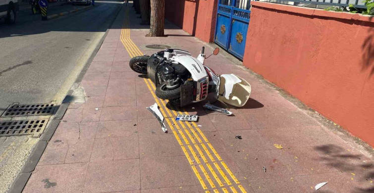 Motosiklet ve otomobil çarpıştı: 1 yaralı