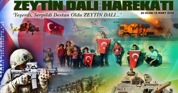 MSB'den Zeytin Dalı Harekatı'nın İkinci Senesine Özel Paylaşım