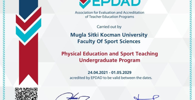 Msku spor bilimleri fakültesi beden eğitimi programı yeniden akredite edildi