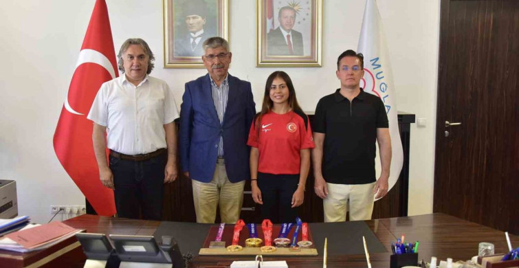 Mskü’lü milli sporcu hazal burun’dan madalya ziyareti
