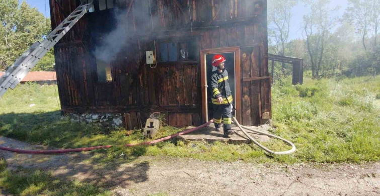 Mudurnu'da Yangın: Ceviz Ağacı Yangına Engel Olmak İçin Kesildi
