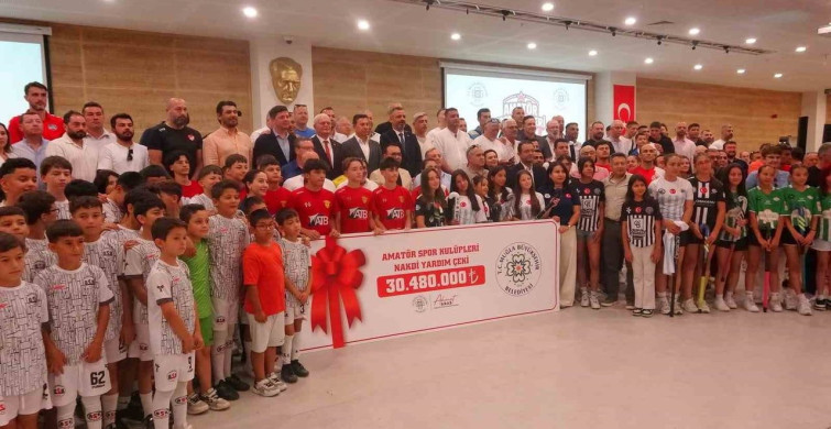 Muğla büyükşehir belediyesi amatör spor kulüplerine nakdi destek sağladı