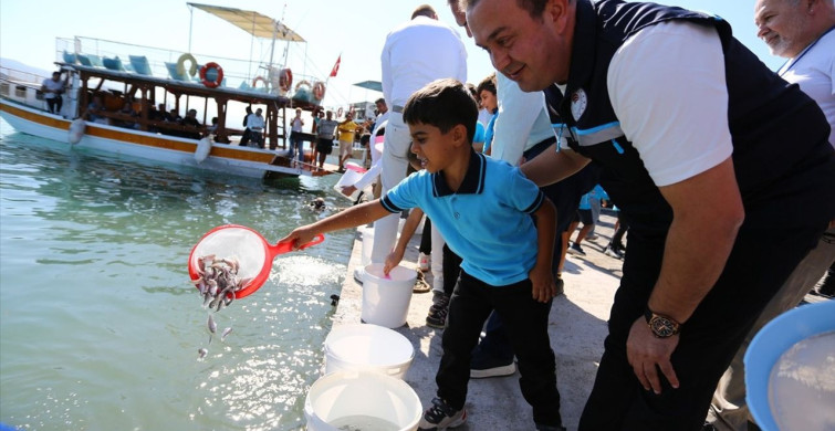 Muğla'da 160 Bin Balık Yavrusu Denizle Buluşturuldu