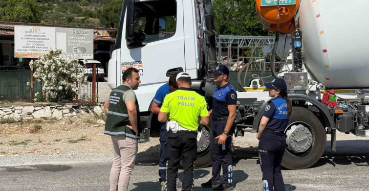 Muğla'da beton mikserlerine yönelik denetimler devam ediyor
