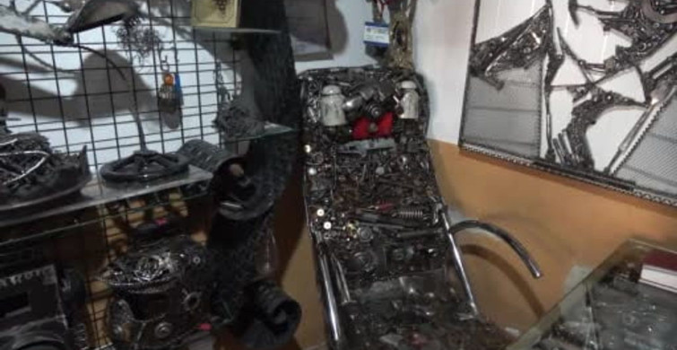 Muğla'da Hurdadan Sanat Üreten Usta
