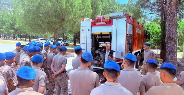Muğla'da Jandarmaya Orman Yangını Eğitimi