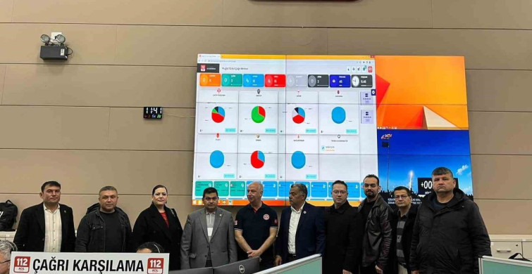 Muğla'da Muhtarlarla 112 Acil Çağrı Merkezine Ziyaret