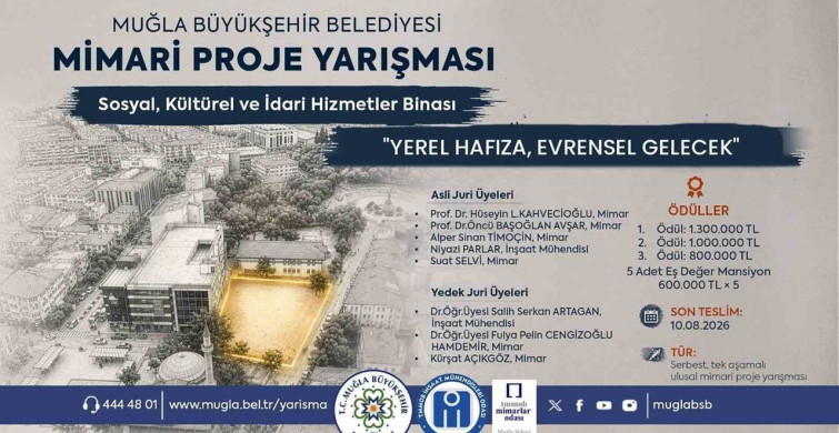 Muğla'da Ödüllü Mimari Proje Yarışması Başlıyor