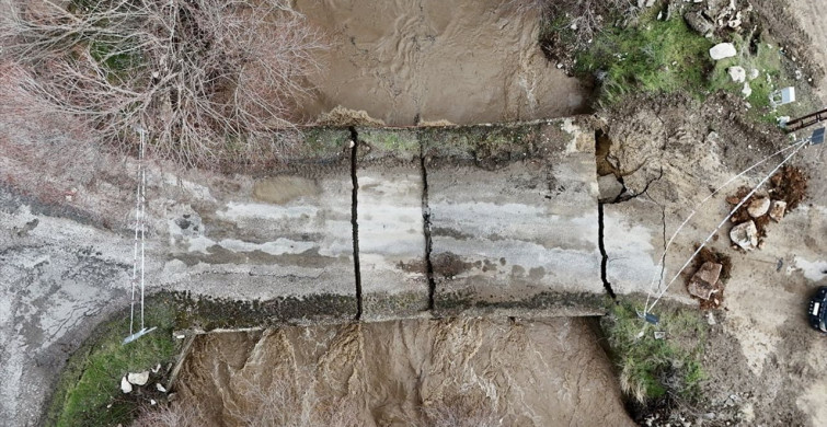 Muğla'da Şiddetli Yağış Köprüyü Çöktürdü