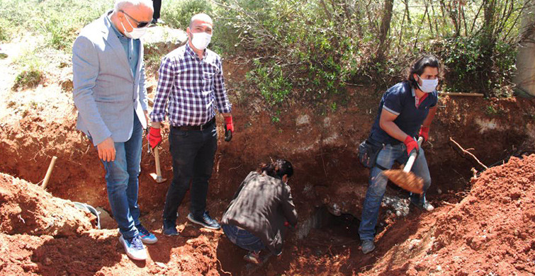 Muğla’da Sulama Kanalı Çalışmasında Antik Mezar Bulundu