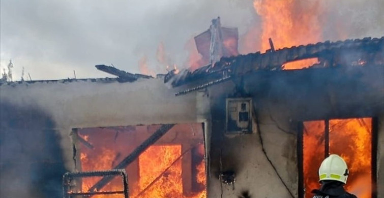 Muğla'da Tek Katlı Evde Yangın