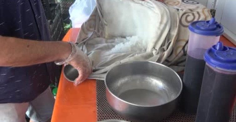 Muğla’da yaz sıcaklarında kar helvası geleneği sürüyor