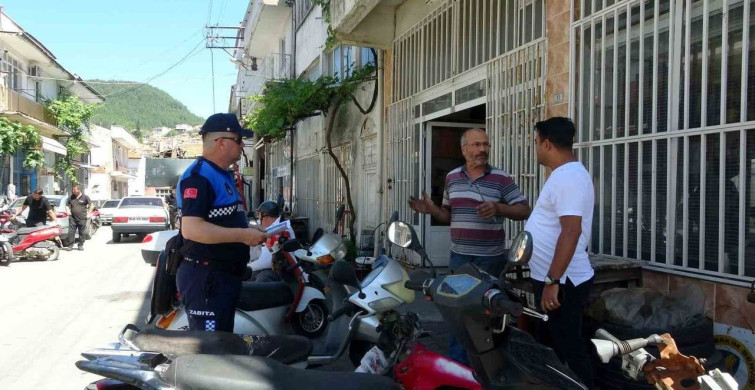 Muğla'da zabıta ekiplerinden motosiklet tamircilerine sıkı denetim