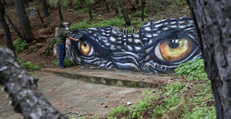 Mural Sanatçısı Axel Mengü Fethiye'yi Renklendiriyor