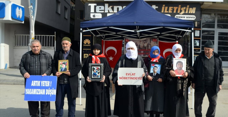 Muş'ta Evlat Nöbeti Devam Ediyor