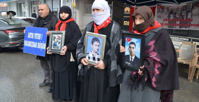 Muş'ta Evlat Nöbeti Devam Ediyor