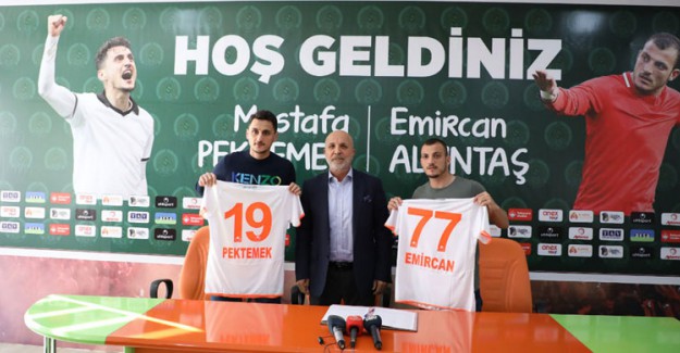 Mustafa Pektemek Ve Emircan Altıntaş Alanyaspor'a İmzayı Attılar