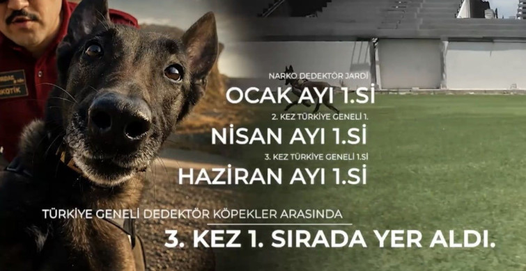 Narkotik köpeği Jardi üçüncü kez ayın en başarılı görev köpeği seçildi