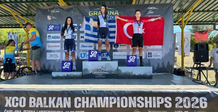 Nazife Tuncel, Bosna Hersek'te dağ bisikleti Balkan ikincisi oldu
