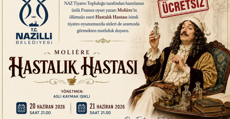 Nazilli Belediyesi'nden ücretsiz tiyatro etkinliği