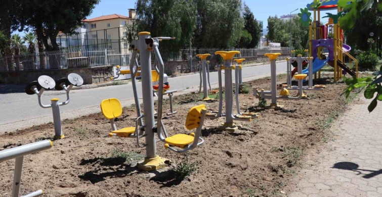 Nazilli'de çocuk oyun ve spor alanları bakıma alındı