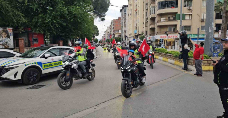 Nazilli'de Gençlik Bayramı Coşkusu İki Tekerle Kutlandı