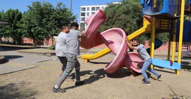 Nazilli'de oyun parkları kapsamlı bakıma alındı