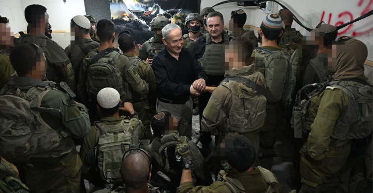 Netanyahu, Lübnan’ın güneyindeki İsrail askerleriyle bir araya geldi
