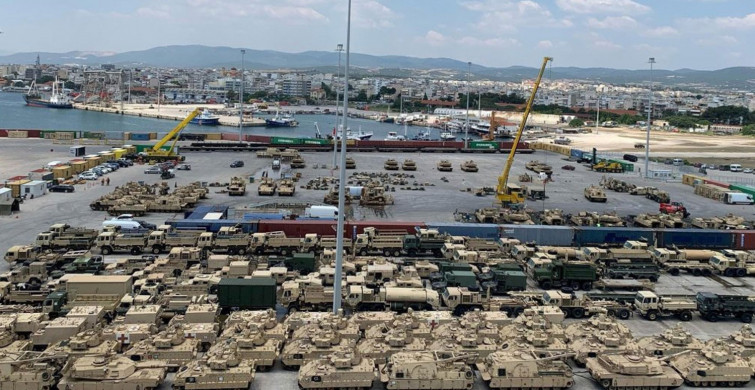 Neyin Peşindesin Amerika Sen! Türkiye Sınırına Yüzlerce Tank ve Zırhlı Araç Getirdiler