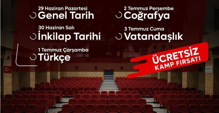 Niğde Belediyesi’nden KPSS adaylarına büyük destek