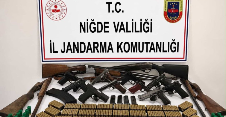 Niğde merkezli silah operasyonunda 14 şüpheli hakkında adli işlem başlatıldı