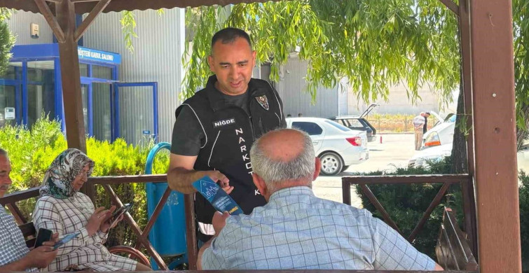 Niğde polisinden uyuşturucuya karşı bilinçlendirme seferberliği